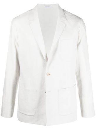 Boglioli single-breasted linen blazer - men - Linen/Flax/Cupro/Viscose - 50 - White