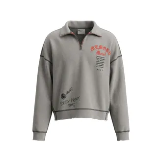 Paly Hollywood Graphic-print Quarter-zip Sweatshirt