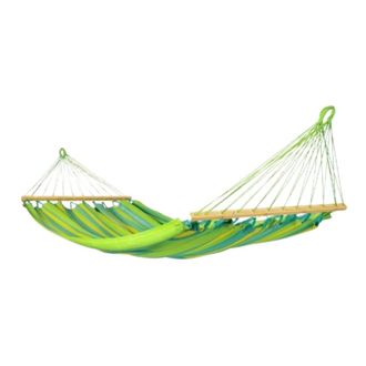 ED&Egrave;N JARD&Iacute; Hamaca de exterior verde 300x140 cm con barra