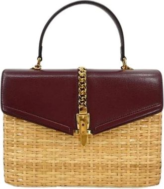 Gucci Pre-owned Handbags, female, Red, Size: ONE SIZE Pre-owned Leather Handbag