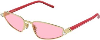 Valentino Sunglasses, female, Yellow, Size: 57 MM Cat-Eye Sunglasses