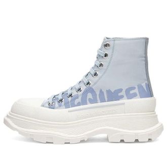 Alexander McQueen (WMNS) Alexander McQueen Tread Slick Boots Sky Blue White 708752W4RQ24632