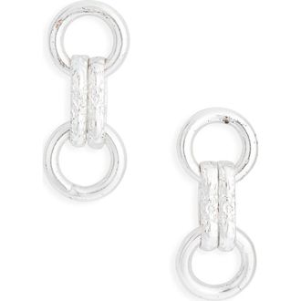 Karine Sultan Double Link Drop Earrings in Silver at Nordstrom Rack