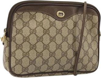 Gucci Pre-owned Cross Body Bags, female, Beige, Size: ONE SIZE Pre-owned Vintage Crossbody Bag