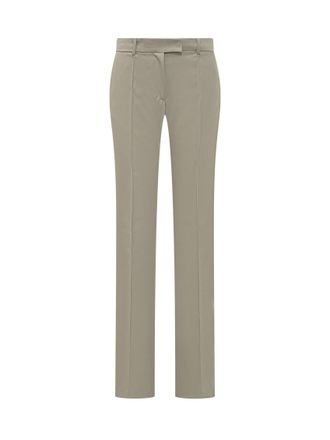 The Attico Grey Straight Flat Front Pants