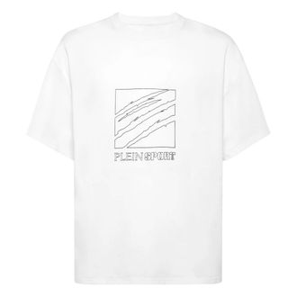 Plein Sport Hombre, Camisetas, Blanco, Talla: S