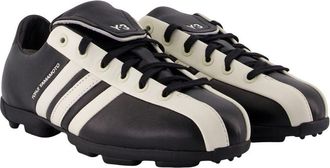 Yohji Yamamoto Unisex Leather Color-Block Sneaker Black Calfskin
