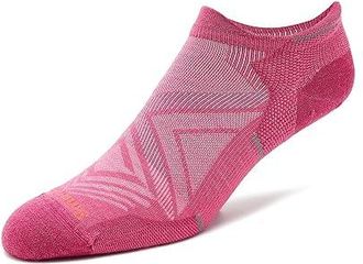 Smartwool Run Zero Cushion Low Ankle Socks Womens Crew Cut Socks Shoes Garden Pink : LG (Womens Shoe 10-12.5), Merino/Mesh/Nylon
