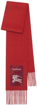 Burberry Sciarpa in cashmere a quadri - Rosso