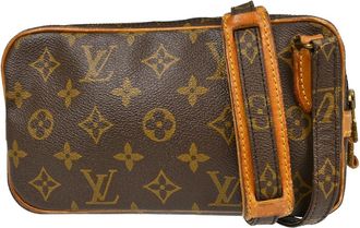Louis Vuitton Marly Monogram Brown Canvas Handbag (Pre-Owned)