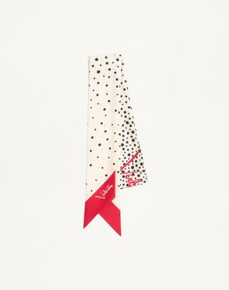 Valentino Garavani Little Stars Starry Silk Bandeau Scarf Wo