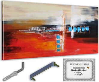 OEM Monica Mirafiori I 100% Pintado A Mano I Cuadro Medianoche 140x70cm Cuadro Pintado A Mano Cuadro Acr&iacute;lico Cuadro Acr&iacute;lico De Gran Tama&ntilde;o I Arte Modern