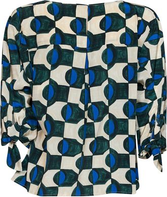 Max Mara Womens Blouse Wkdadone Multicolour Virgin Wool Shirt