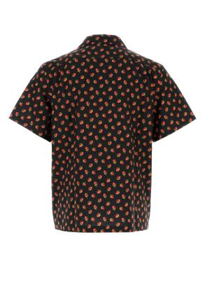 J.W.Anderson Floral-Print Poplin Shirt - Black