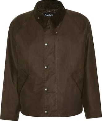 Barbour Olijf Transport Geoliede Parka - Heren - Zomerjassen - Groen - S - Katoen - Jassen