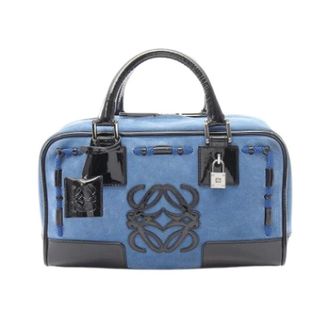 Loewe Pre-owned Handbag - Dames - Vintage Handtas - Blauw - ONE Size - Leer - Vintage