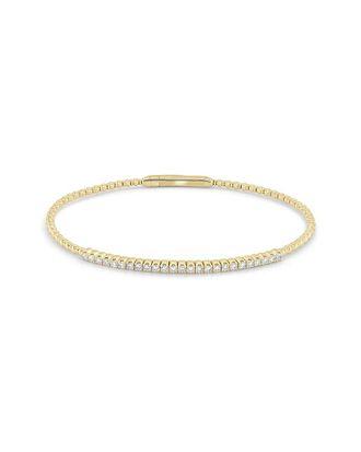 Sabrina Designs 14K 0.45 Ct. Tw. Diamond Stackable Flexible Bangle Bracelet