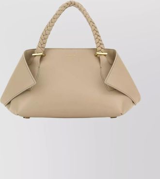 Ferragamo medium handbag with braided top handles