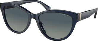 Ralph Lauren RA5299U Polarized 60594U Womens Sunglasses Blue Size 56