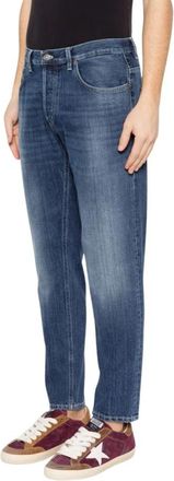 Dondup Brighton Carrot-cut Jeans - Heren - Loose Fit Jeans - Blauw - W38 - Katoen - Jeans
