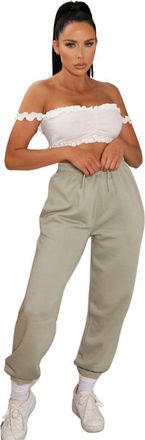 Femme Luxe Cuffed Joggers - Lizzie - 12 - sage