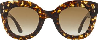 Isabel Marant Bold Butterfly Sunglasses - Havana