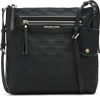 Michael Kors Jet Set Travel Large North South Top Zip Crossbody Cross Body Womens Handbags Black : LG, Polyurethane