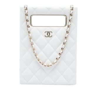 Chanel Pre-owned Satchel - Dames - Pre-owned - Wit - Maat: ONE Size Leer