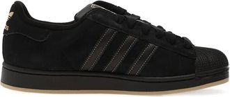 adidas Superstar II three-stripes sneakers - unisex - Calf Suede/Fabric/Rubber - 10.5 - Black