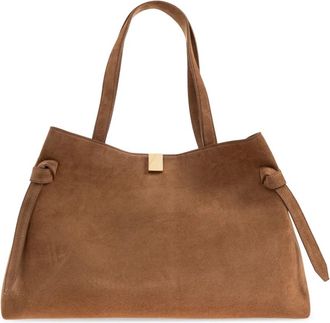 Yuzefi Schoudertas Gyoza Tote - Dames - Shoppers - Bruin - ONE Size - Su&egrave;de - Tassen