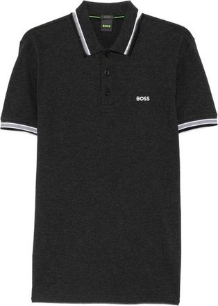 HUGO BOSS Logo-print Tipped Polo Shirt