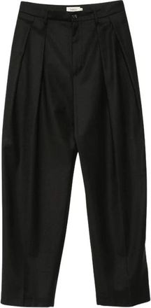 Barena Pad 5751 Wijde Broek - Dames - Broeken - Zwart - XS - Broeken