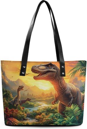 Generic Dinosaurs Tote Bags for Women Cute Shoulder Purses Handbags
