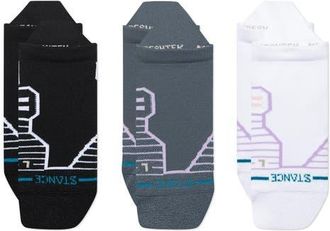Stance Assorted 3-Pack Ankle Socks in Turbulence at Nordstrom, Size Medium