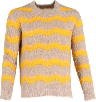 Acne Studios Kristoffer Crewneck Sweater in Beige Acrylic