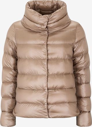 Herno Kurze Daunenjacke aus satiniertem Technomaterial