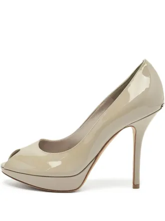Dior Pumps met plateauzool en open neus - Beige