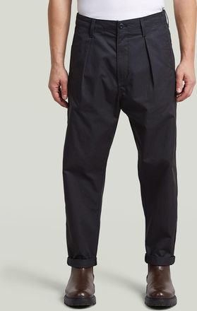G-Star The Ignaz- Correct Pleated Chino Relaxed - Zwart - Heren