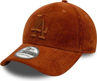 New Era 39Thirty Stretch Cap Cord Los Angeles Dodgers - XS/S Brown