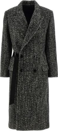 Isabel Marant Ebyane Coat - Dames - Mantel - Zwart - XS - Wol - Jassen