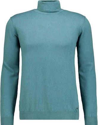 Ragman Rundhalspullover RAGMAN, Herren, Gr. 52, gr&uuml;n, 382, 95% Baumwolle 5% Cashmere, hoch geschlossener Ausschnitt, Pullover Rundhalspullover