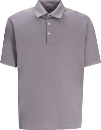 Herno short-sleeve cotton polo shirt - men - Cotton - M - Grey