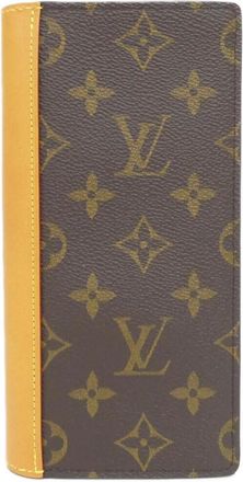 Louis Vuitton Marron Saffron Coated Canvas Long Wallet (Bi-Fold) (Pre-Owned)
