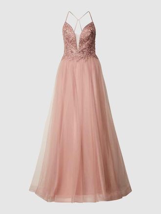 Laona Abendkleid mit Herzausschnitt in Rose, Gr&ouml;&szlig;e 42