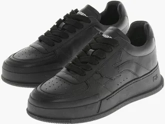 Dsquared2 Low Leather Sneakers CANADIAN in Solid Color size 40