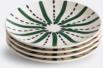 La Redoute Interieurs Set van 4 aardewerk dinerborden Riveri