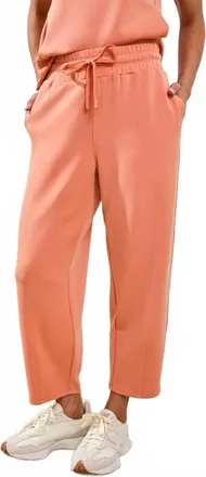 Tribal Soft Modal Barrel-Leg Joggers In Guavablush