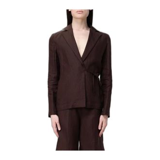 Colmar Blazer de Lino - Jackets - Mujer - Marr&oacute;n - L