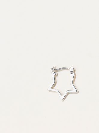 Fat Face FatFace Star Hoop Earrings in Silver Tone