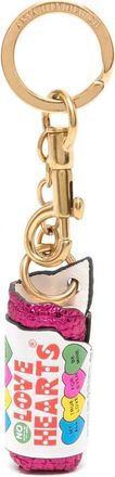 Anya Hindmarch Love-hearts Leather Keyring